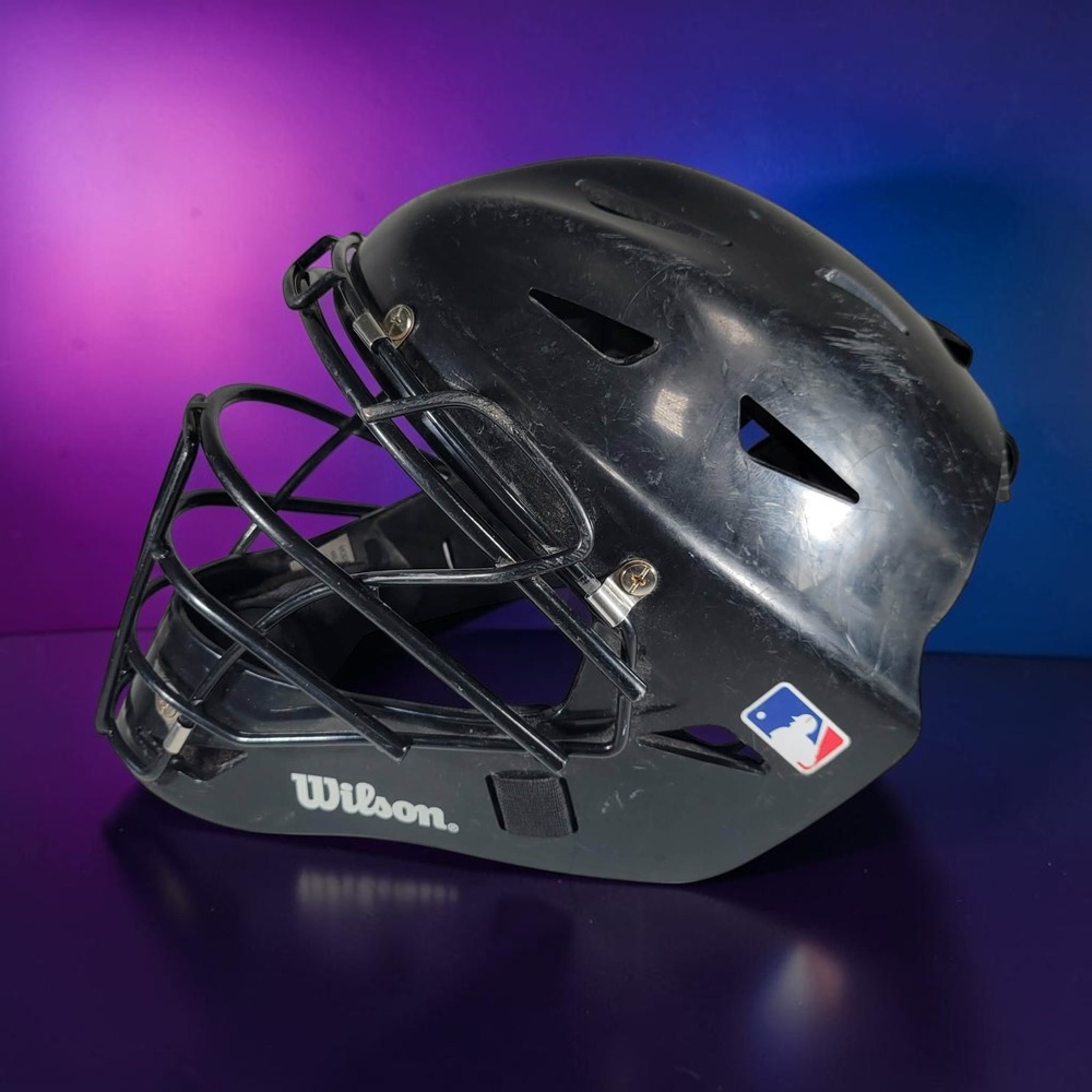 Wilson WTA558000SM Catchers Helmet Black Baseball Softball Size 6-7 TESTED